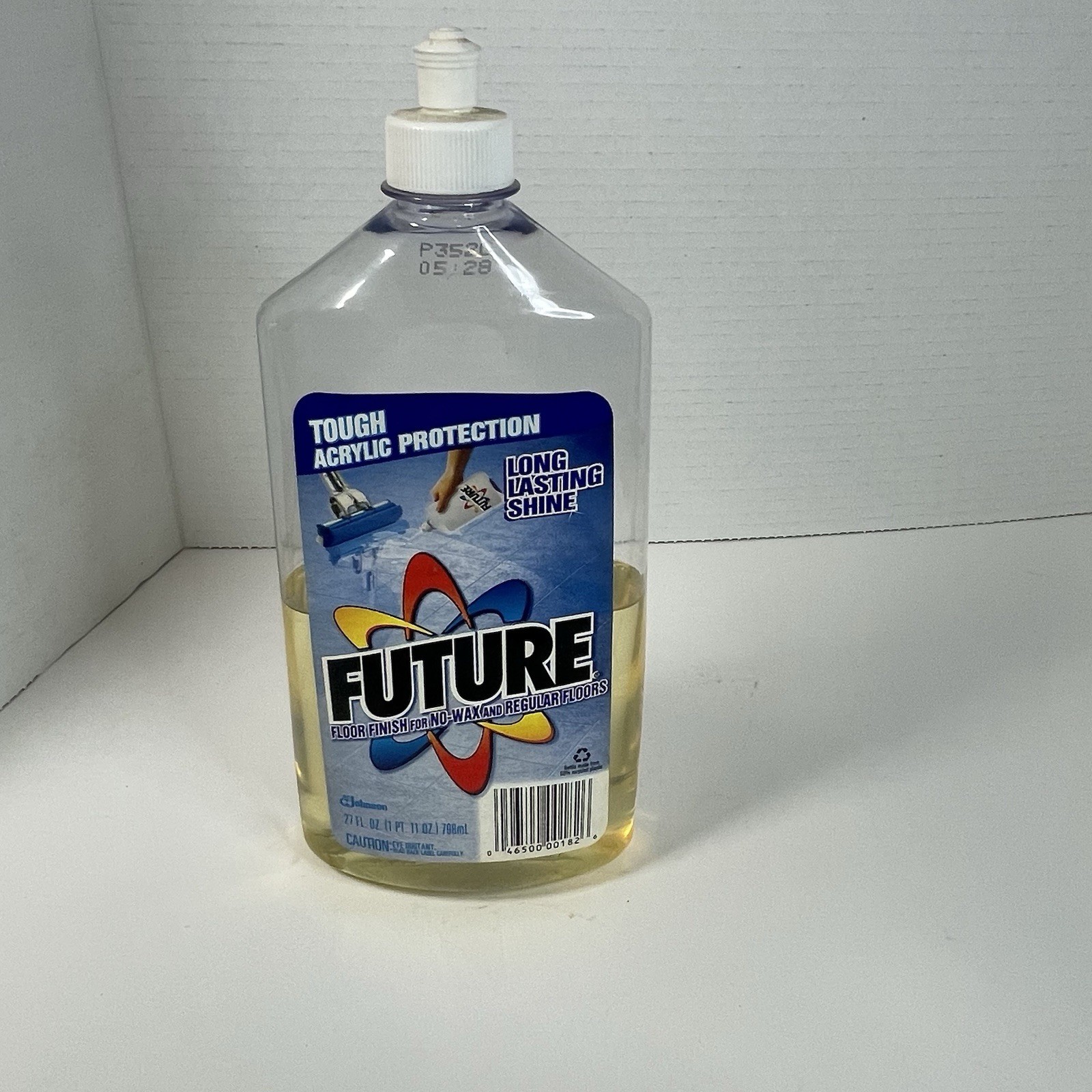Vintage Future No Wax Floor Cleaner SC Johnson Wax 27 Fl Oz 60% full 1990s 1998