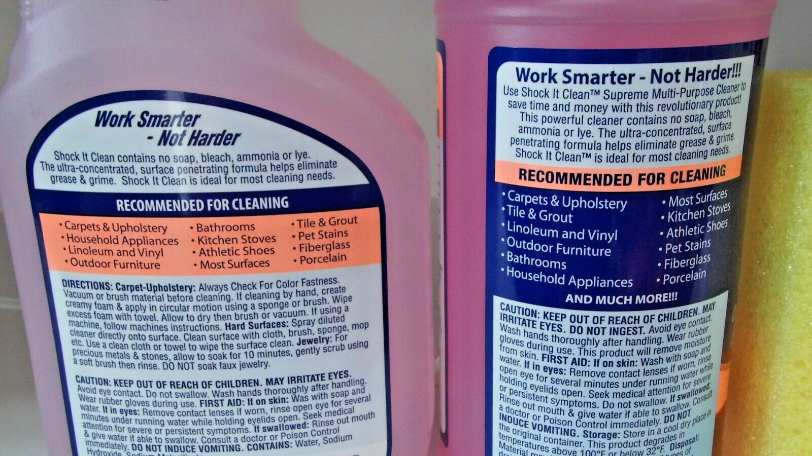 Professor Amos Shock It Clean 32 oz. Concentrate & 24 oz. Jasmine – New & Sealed