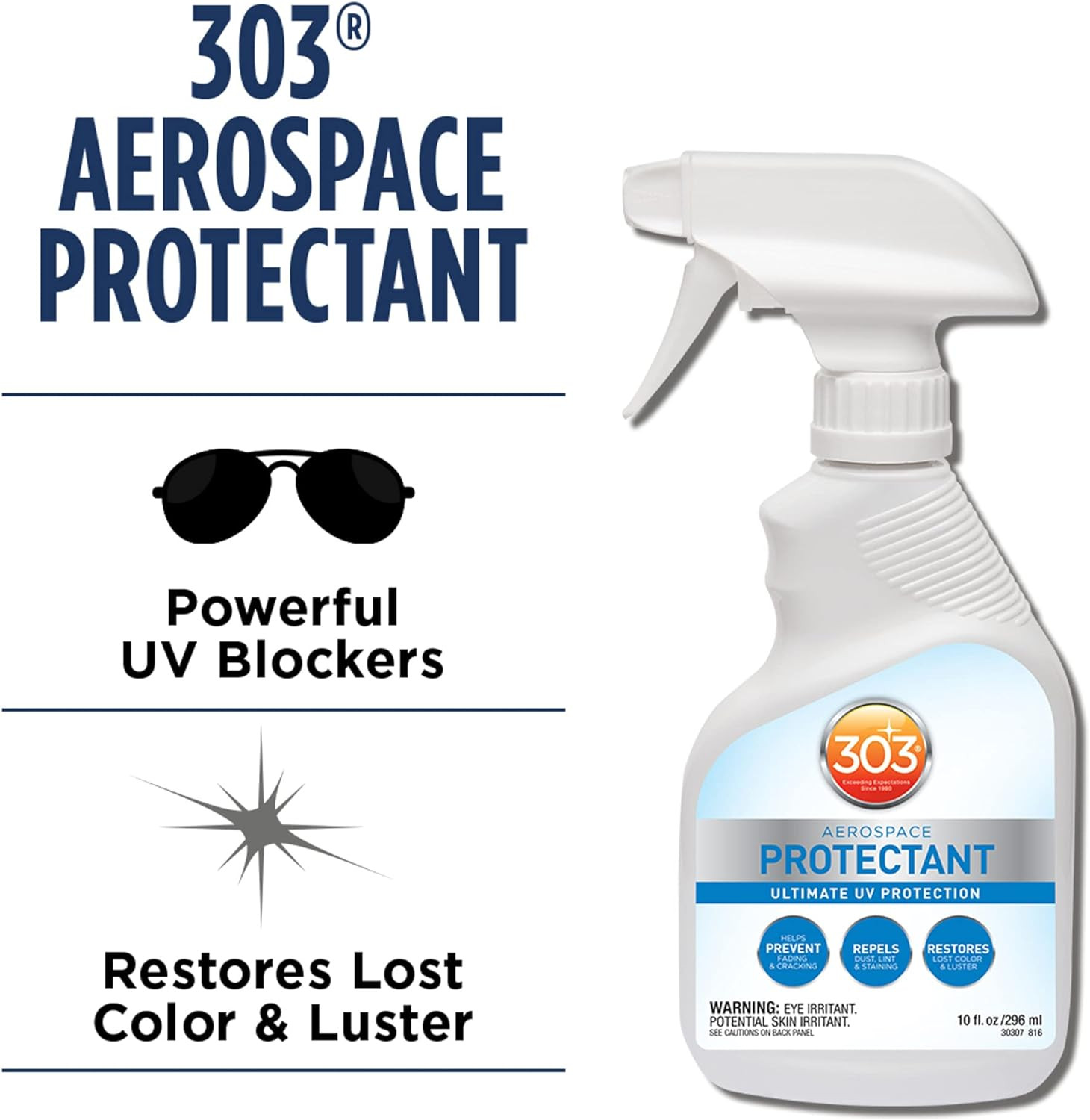 303 Aerospace Protectant Spray for Vinyl Plastic Rubber Fiberglass Leather UV