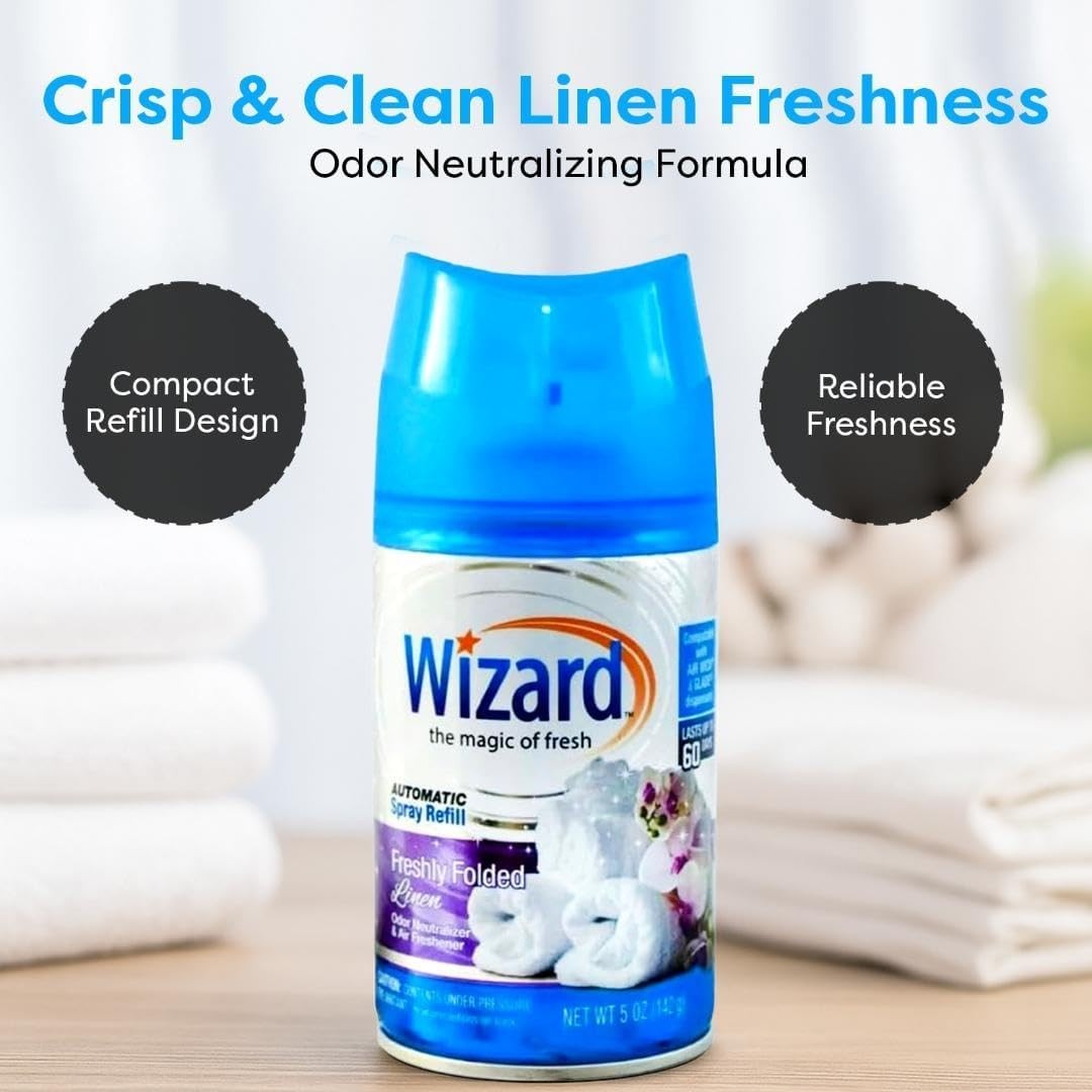 12 WIZARD AUTOMATIC SPRAY REFILLS – 5 oz – VARIETY PACK (12 Different Scents)