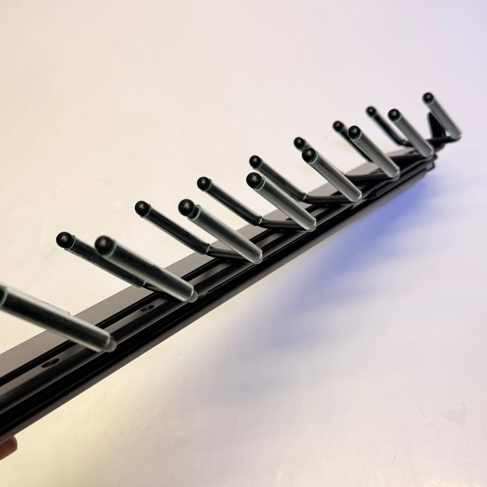 REV A SHELF Deluxe Sliding Pull Out Tie Rack 14″ Matte Black CTRSL-14-MB-1
