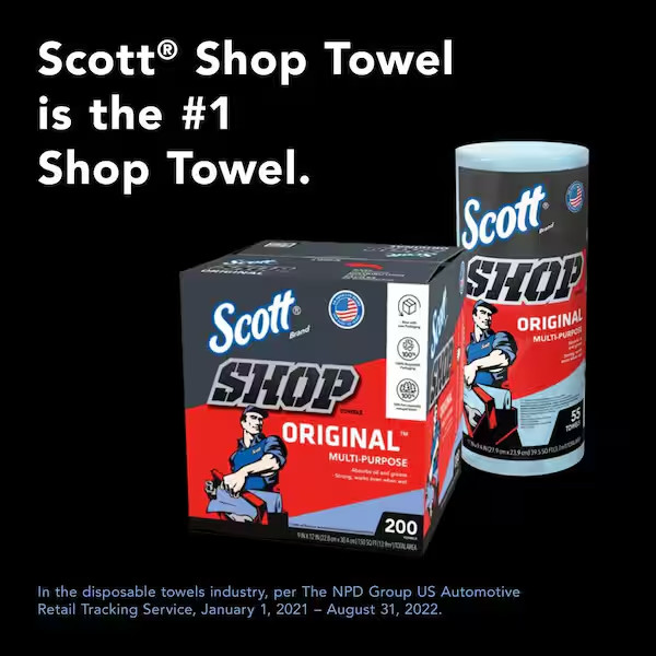 NEW Ultra-Strong Blue Shop Towels – 1-Ply 9×11 Cleaning Wipes (30 Rolls Total)