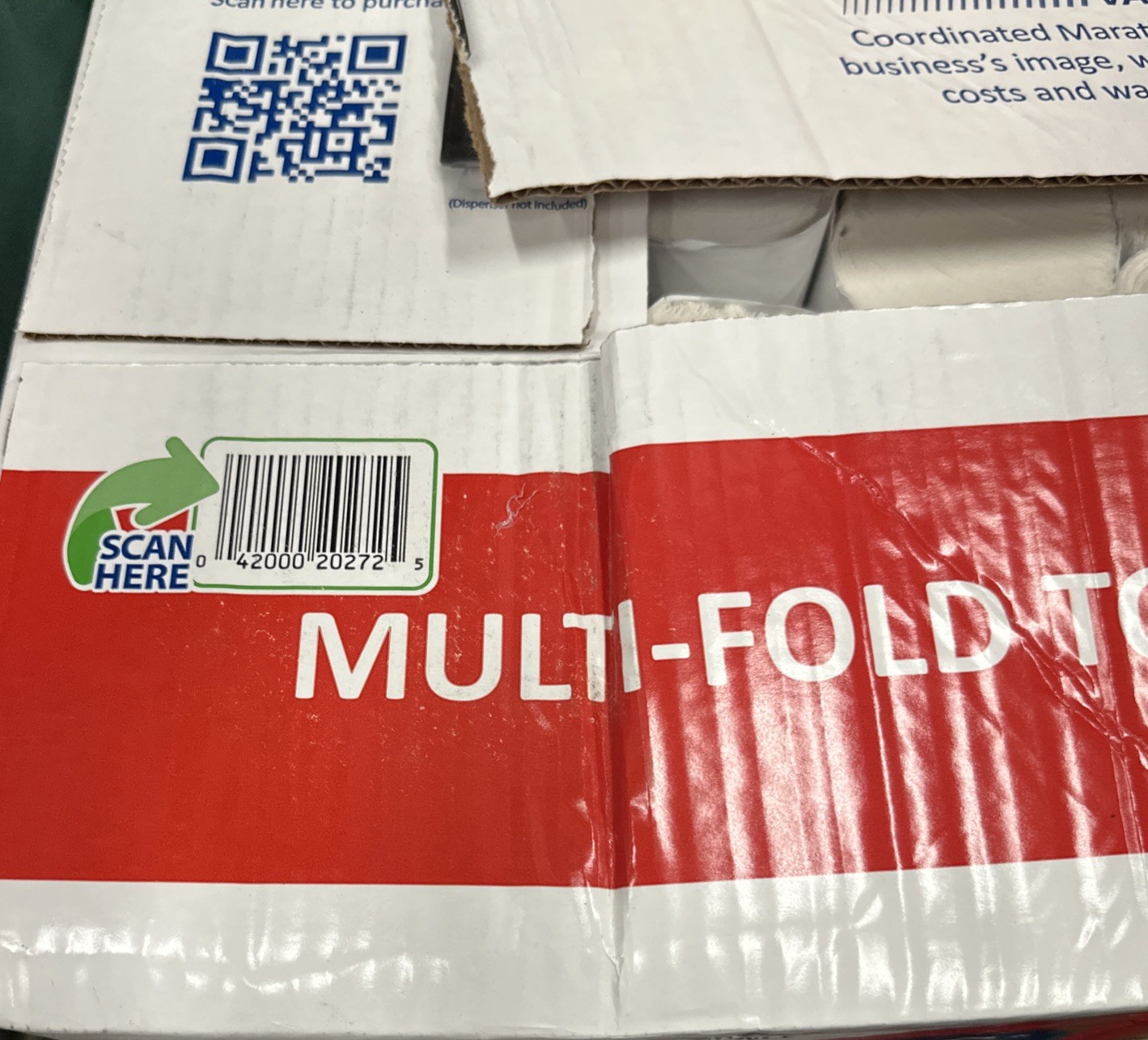 ⚡️Marathon Multifold 1-Ply Towels 9.2″ x 9.4″ (250 Per Pk -16pk) ⚠️Damaged Box👈