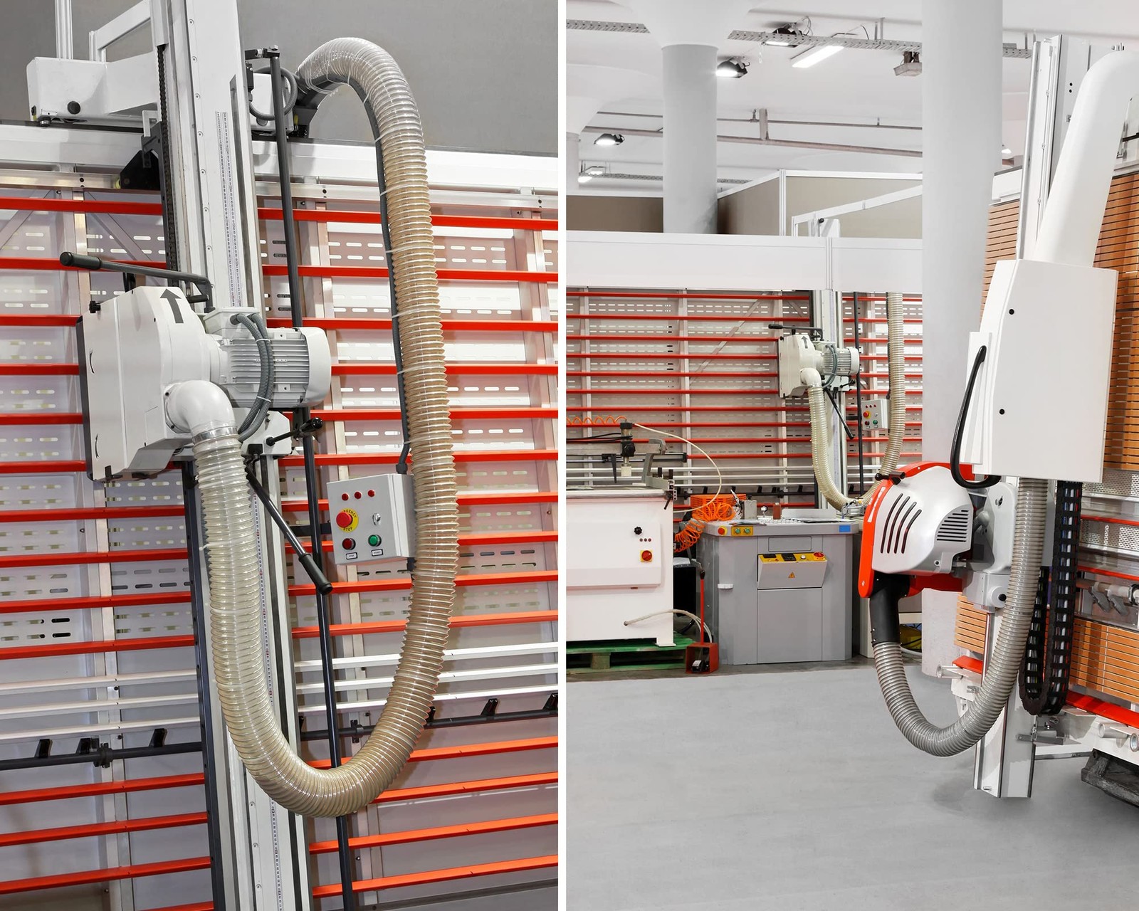 Flexible Pvc Dust Collection Hose With Stainless Steel Hose Clamps Clear Vacuum