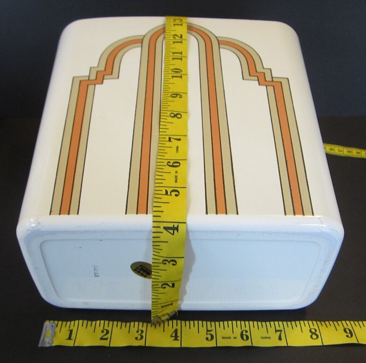 Art Deco Nouveau Garbage Bin Trash Can McGregor Bath Fashion Wastebasket Vintage
