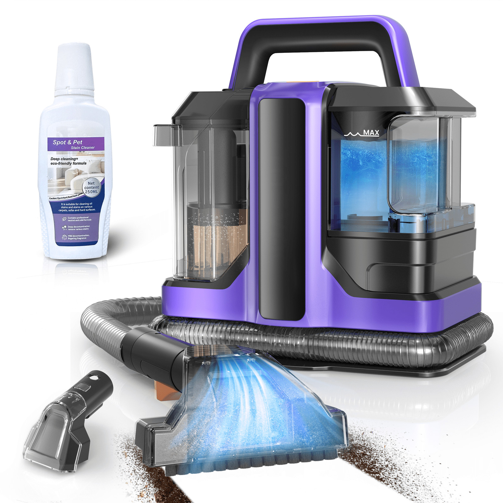 INSE C7 Upholstery Carpet Cleaner Portable Spot Stain Cleaner – 8.5oz Deep Clean