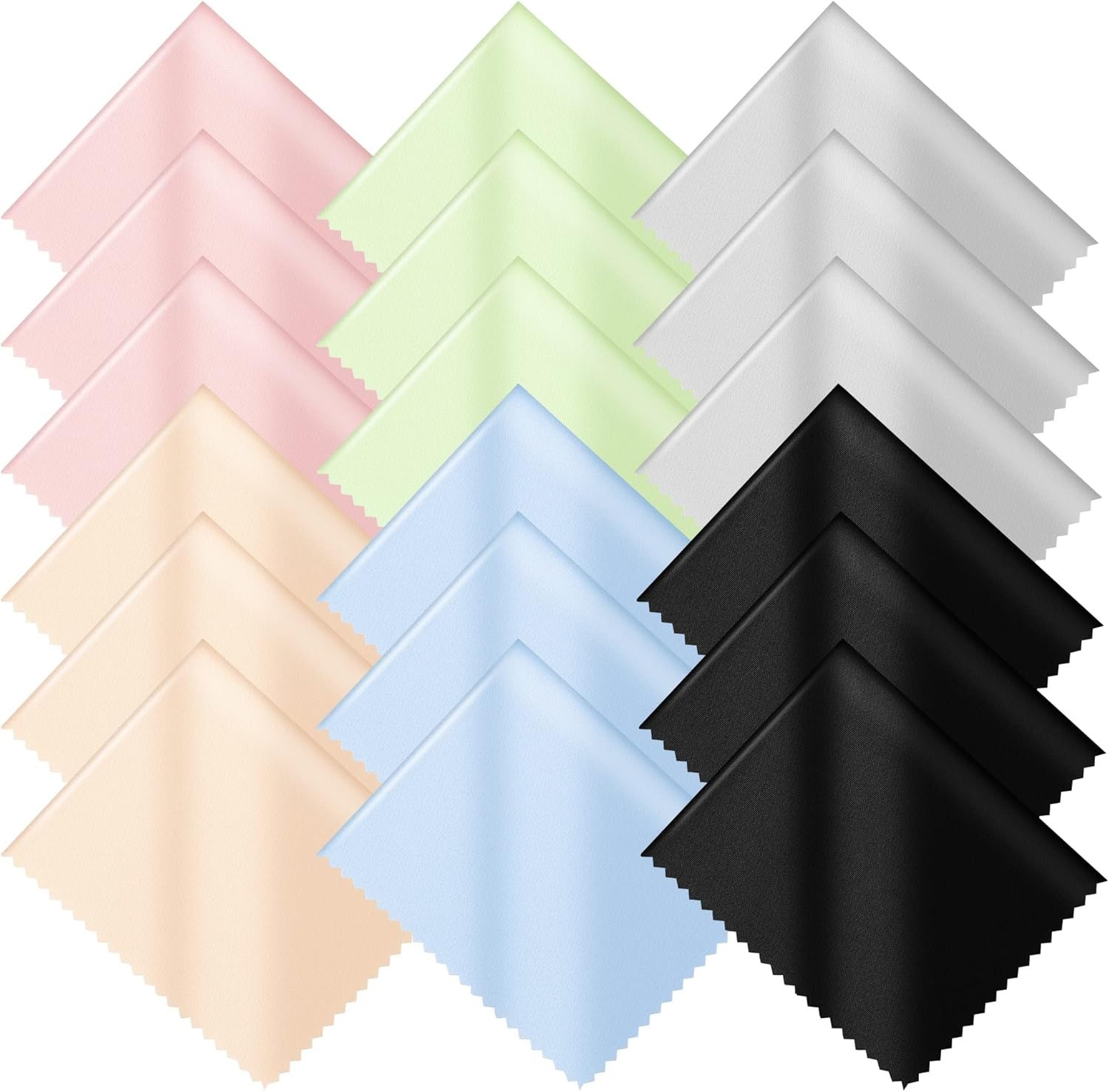 18 Pack Multicolor Microfiber Cleaning Cloths 7″ x 6″ for Optimal Device Care