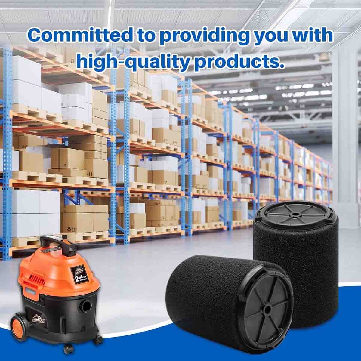 VF7000 Replaceable Foam Filter For Ridgid Wet Dry Vacuums 5-20 Gallon