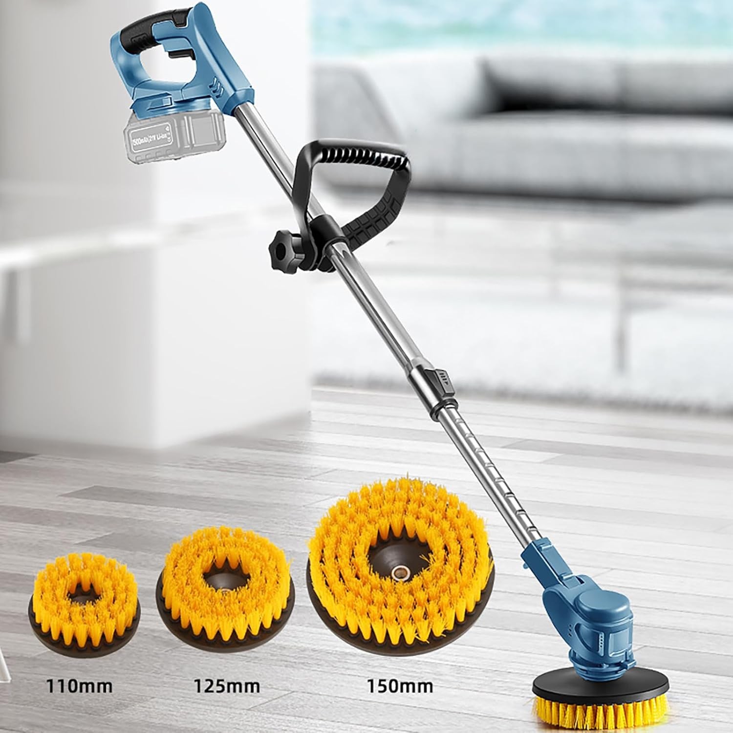 Electric Spin Scrubber, Cordless Cleaning Scrubber for Home, 3 Replaceable Heads