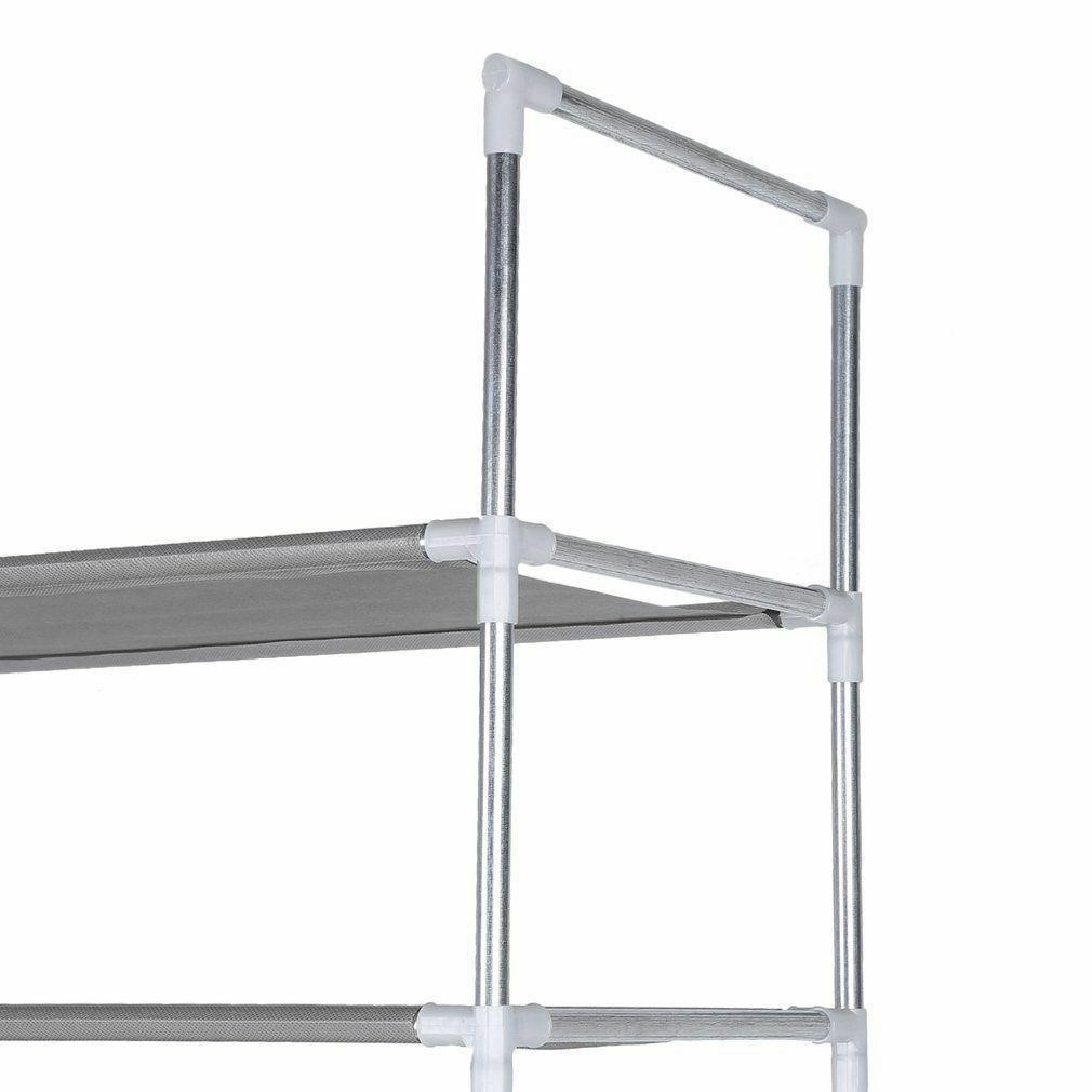 10-Tiers 50 Pair Shoe Tower Rack Large Storage Space Organizer Free Standing