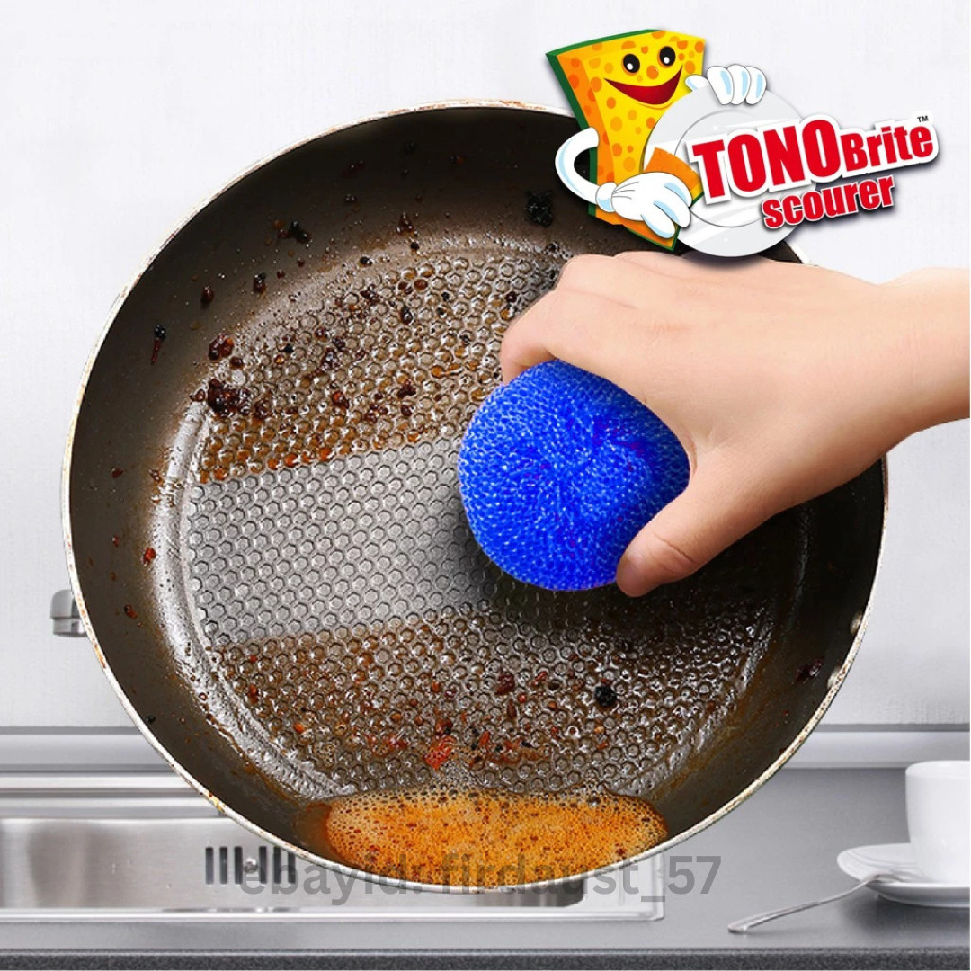 TONObrite Scourer Cleaning Netting Ball Sponge 9cm Kitchen Dishwashing Pad