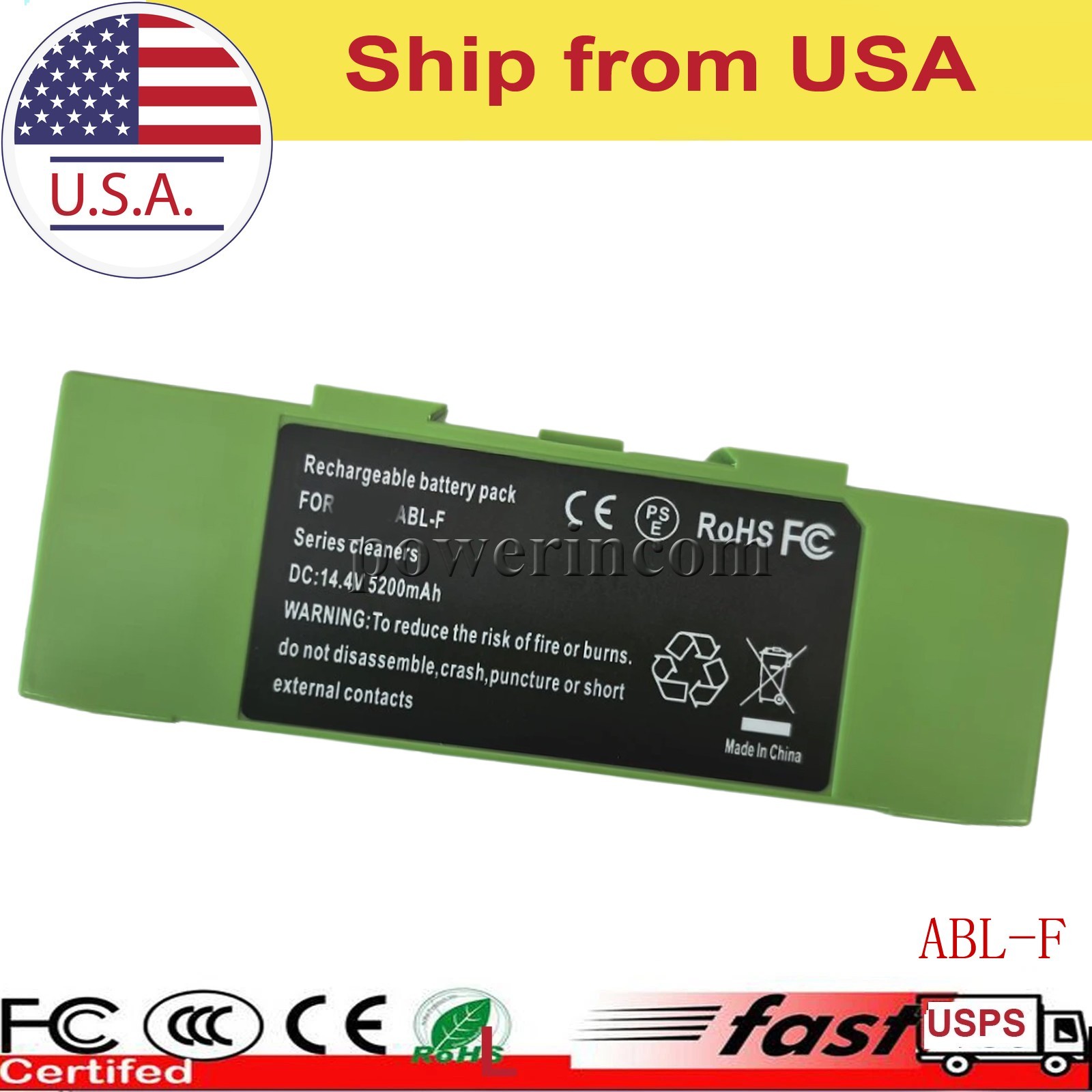 For iRobot ABL-F 4INR19/66-2 5200mAh Battery Pack for Roomba Vacuum
