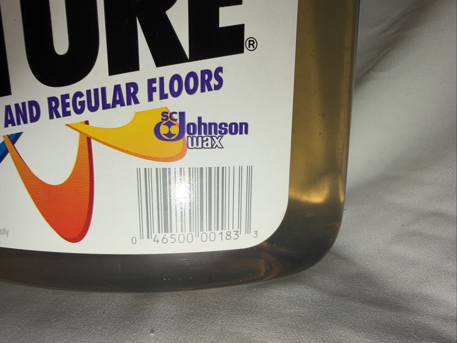 VTG FUTURE Premium Floor Finish Atomic Design Bottle 65% Full SC Johnson Yr 2000