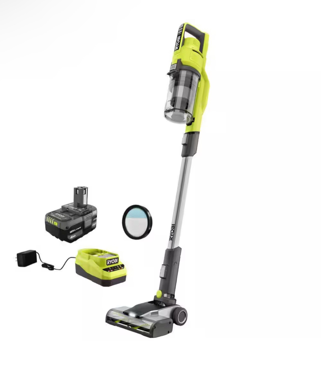 RYOBI ONE+ 18V Cordless Stick Vacuum Kit PCL720K Kit With Battery And charger
