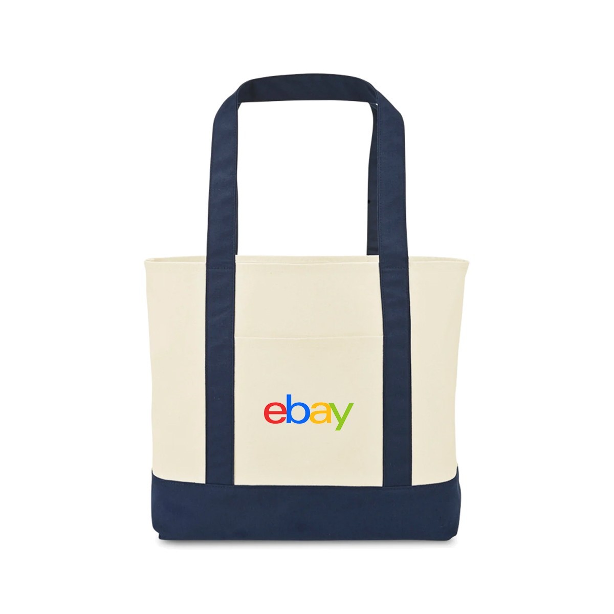 Large Navy Tote Bag