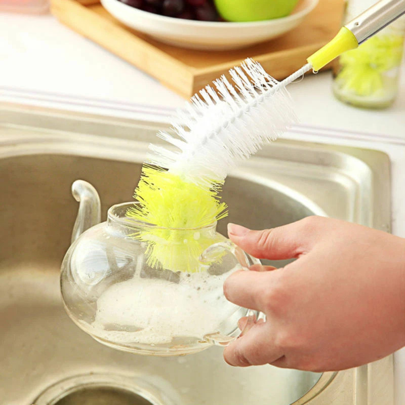 Brew Scrubbing Cleaner Long Handle Bottle Cup Cleaning Brush Kitchen Washer Tool
