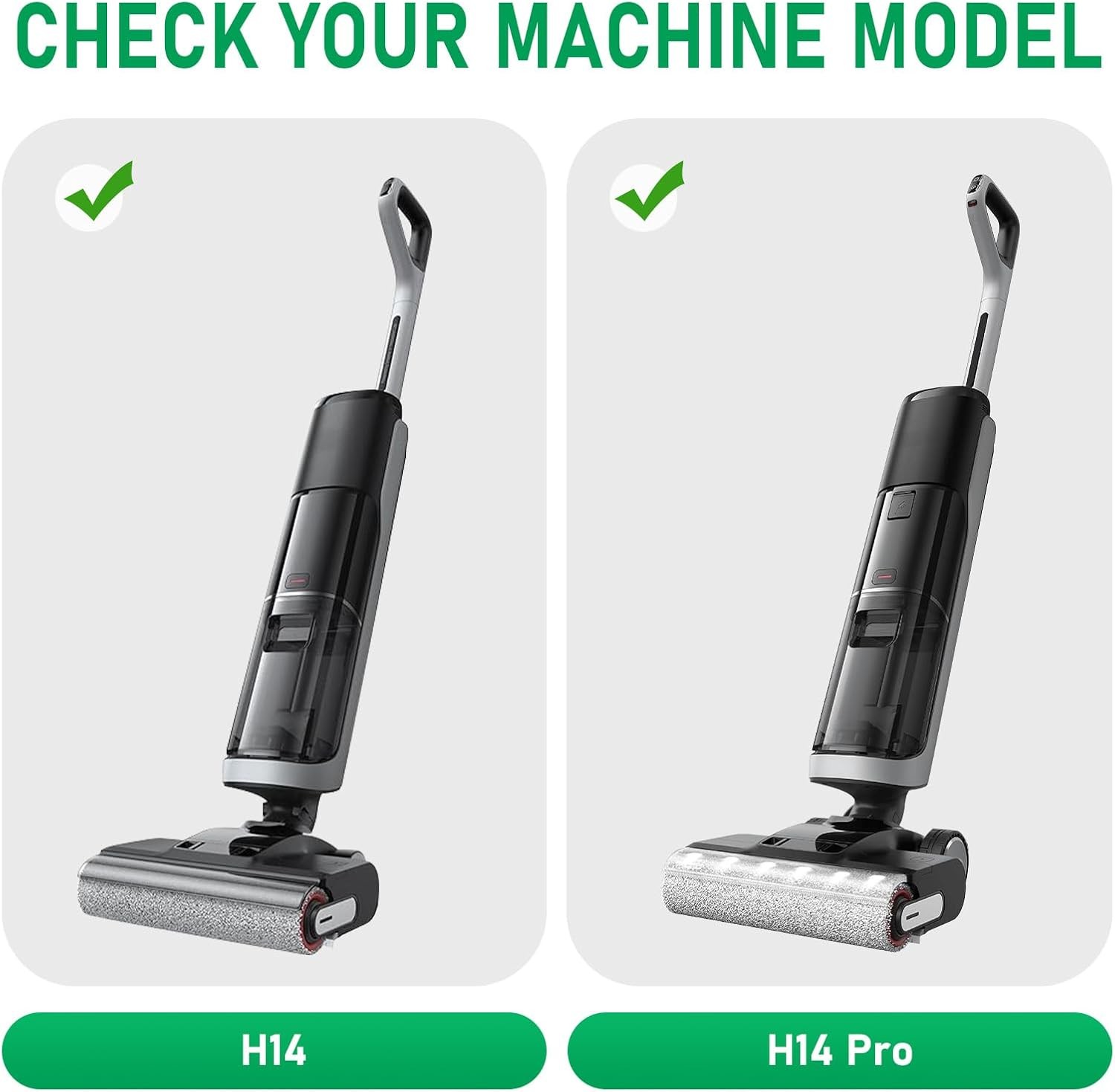 H14 Replacement Brush Rollers and Filter Kits Compatible with Dreame H14 H14