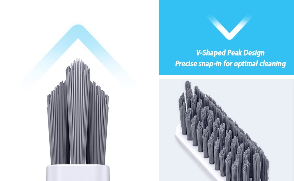 Grout Cleaner Brush V Shape, Stiff Grout Cleaning Brushes for Tile Floor,