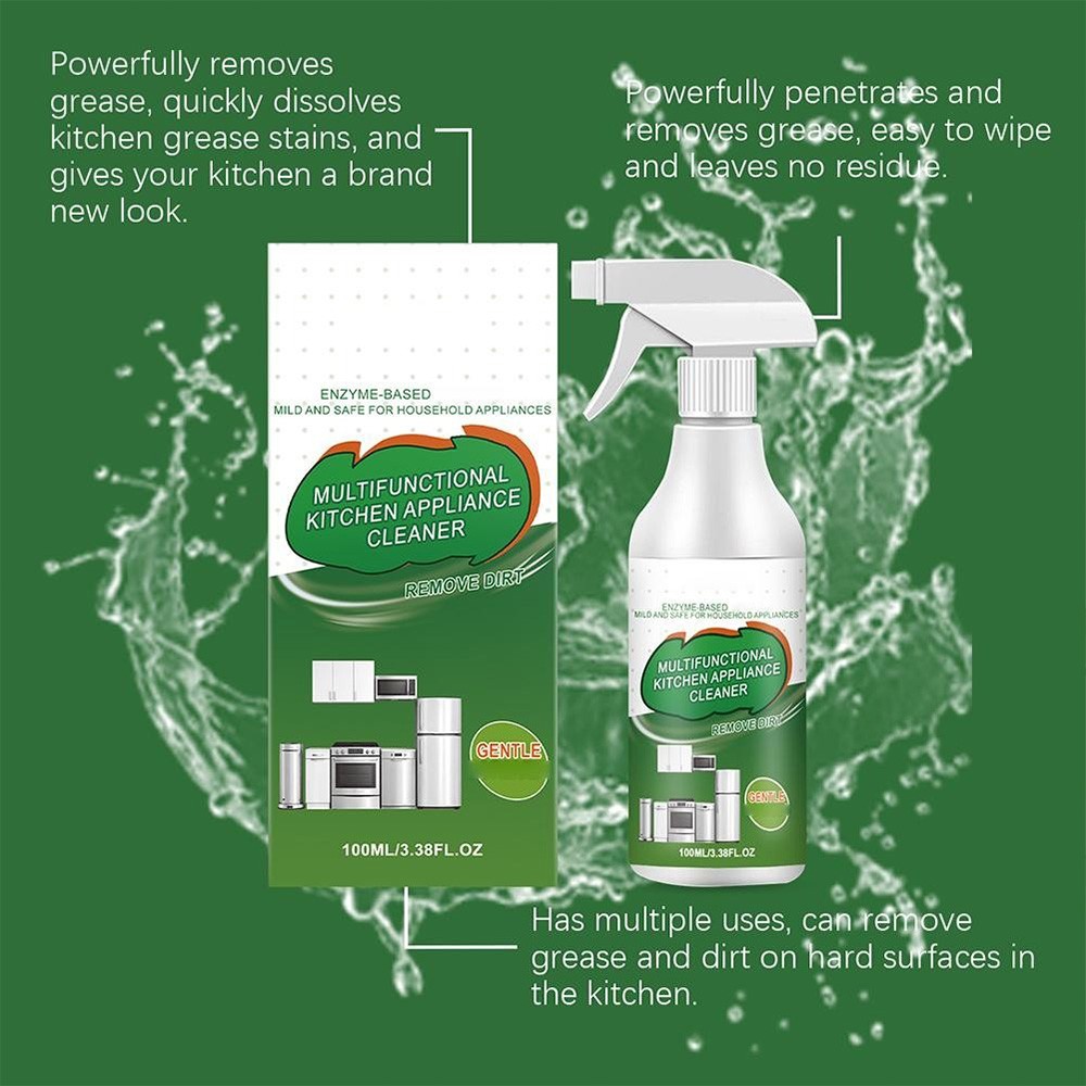 Multifunctional Kitchen Appliance Cleaner Spray 100ml Heavy Oil Stain Remover