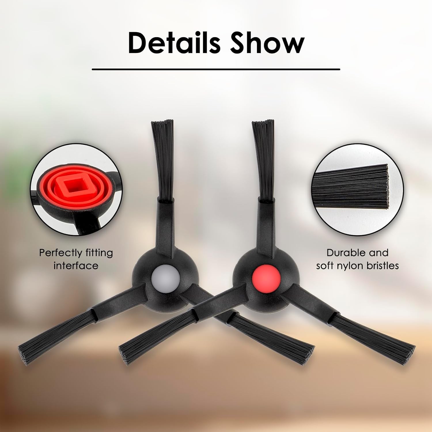 8 Pack Omni S1 Pro Side Brushes for Eufy Omni S1 Pro E25 E28 C28 E35 Robot