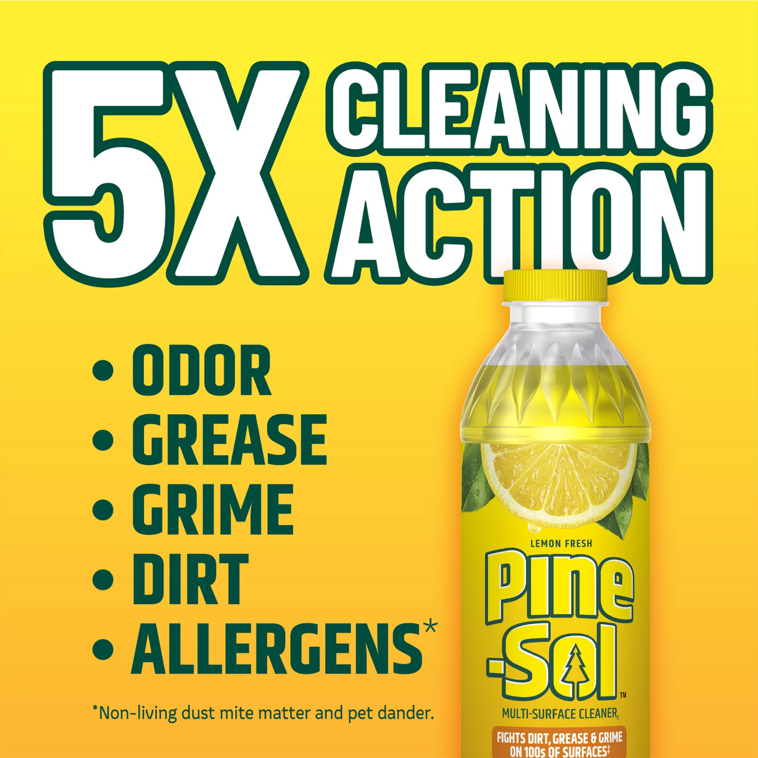 (2 Pack) Pine-Sol Multi-Surface Cleaner Lemon Fresh, 80 fl oz Floor Cleaner