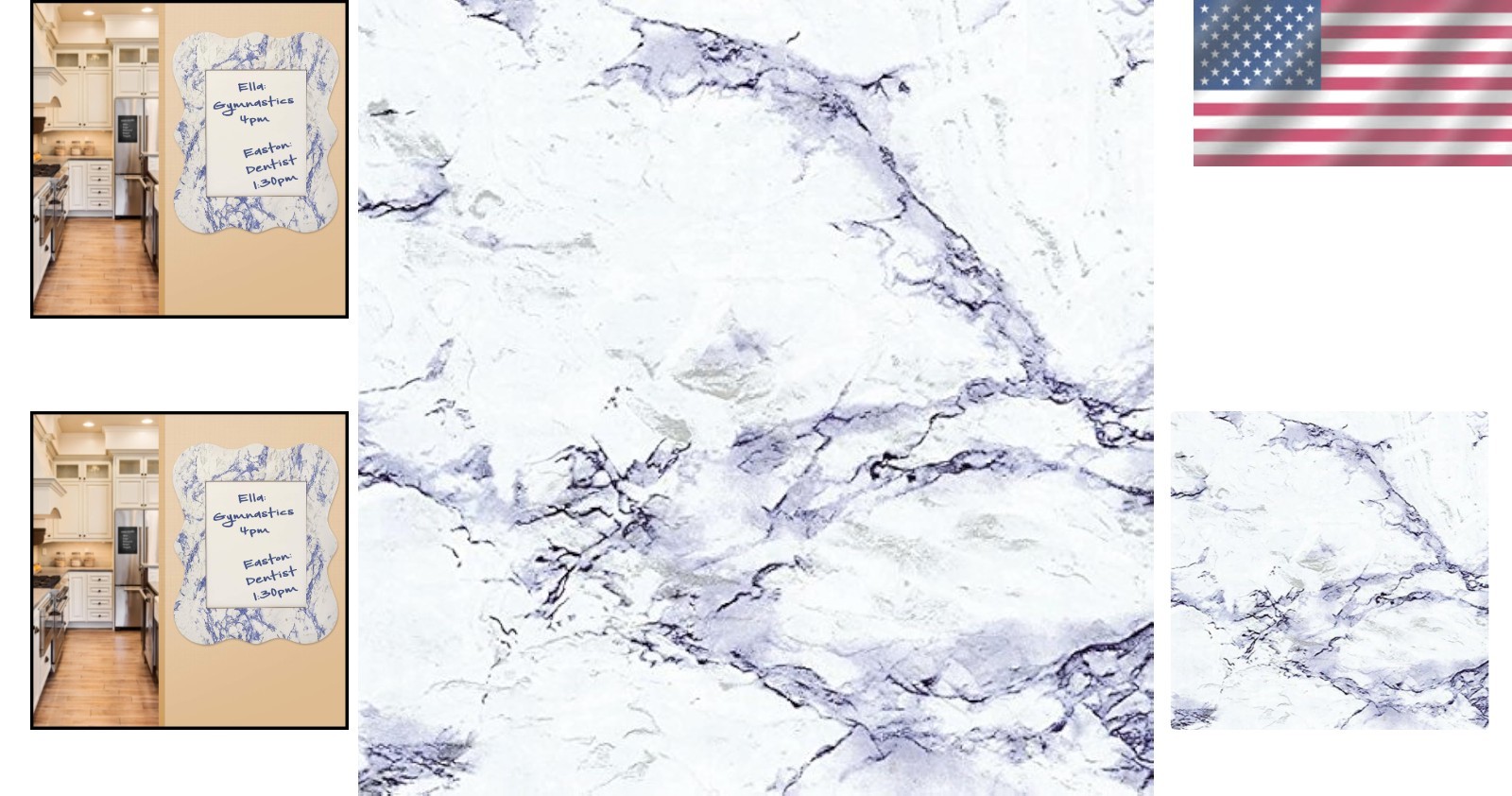 Blue Marble Self-Adhesive Shelf Liner – Stylish Protective Vinyl Covering 18×108