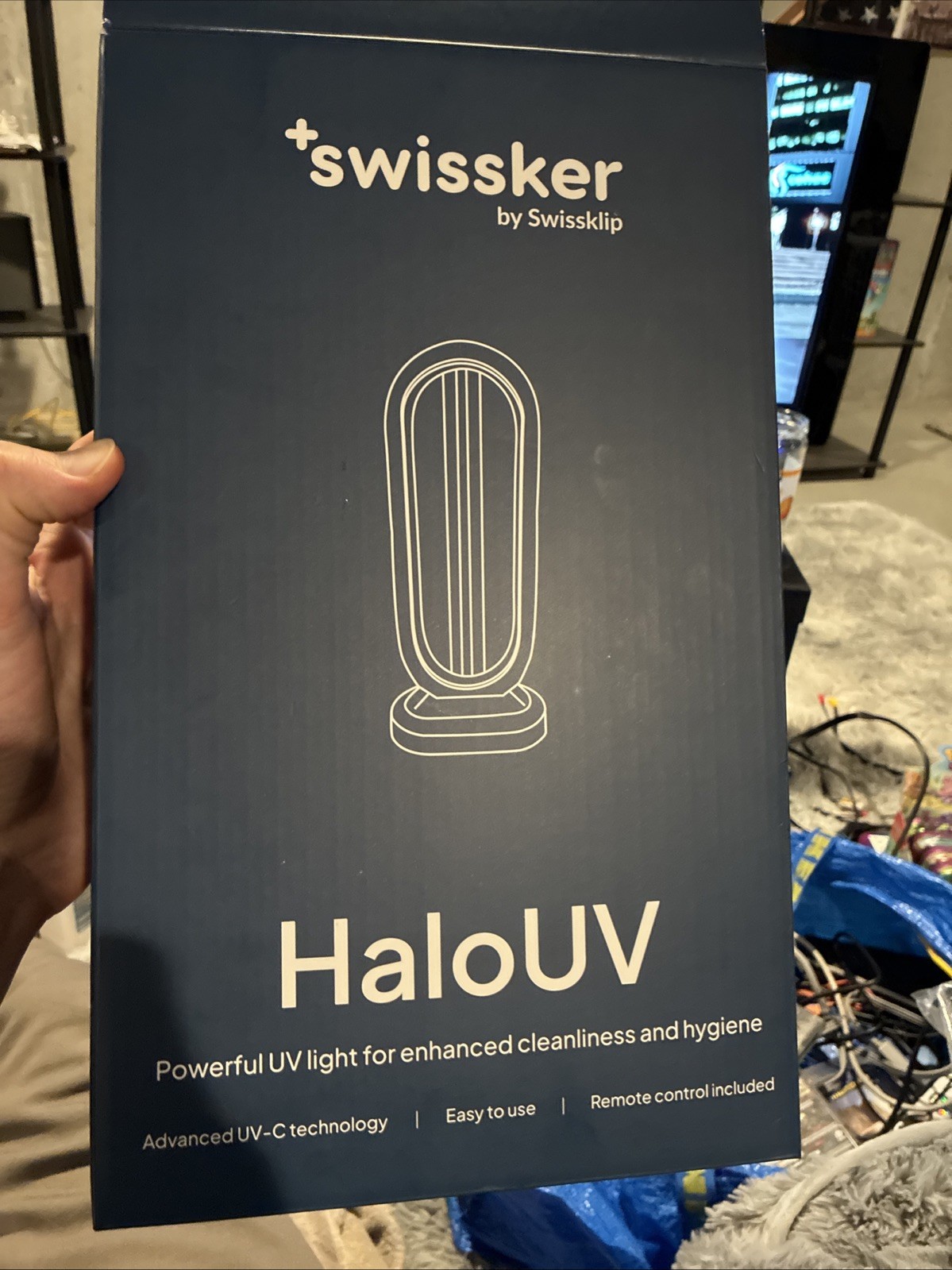 HaloUV Swissker by Swissklip HaloClean UV Original, Home Disinfection Device New