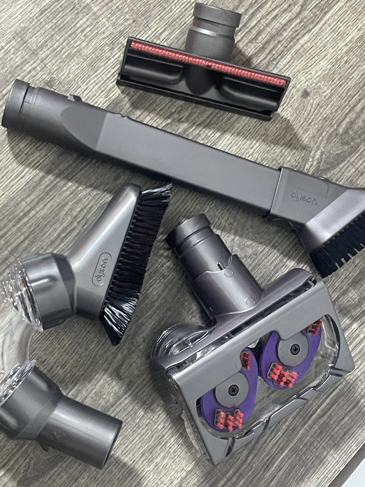 Dyson 5pc Vacuum Attachment Set Gray Plastic Tools for Dyson Animal
