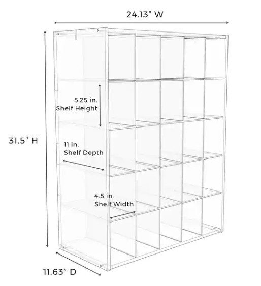 Storage Organizer Shoe Rack Cube Cabinet Shelf Closet Unit Stand Boot 25 Tower