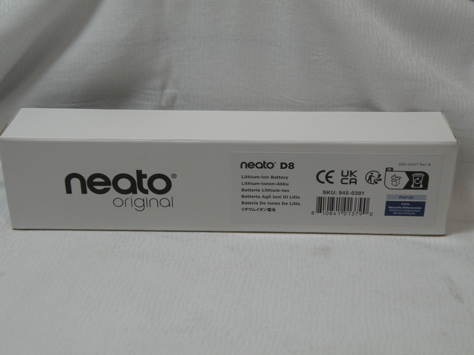 OEM Original Neato 945-0381, 14.4V Li-ion Battery for Botvac D8, D9, D10, New