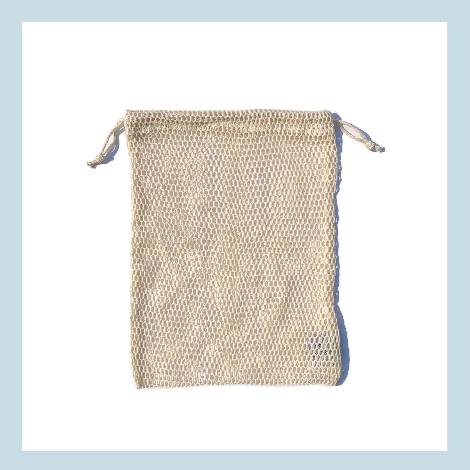 100% Cotton Reusable Produce Muslin Bags – Mesh Drawstring Storage Pouch