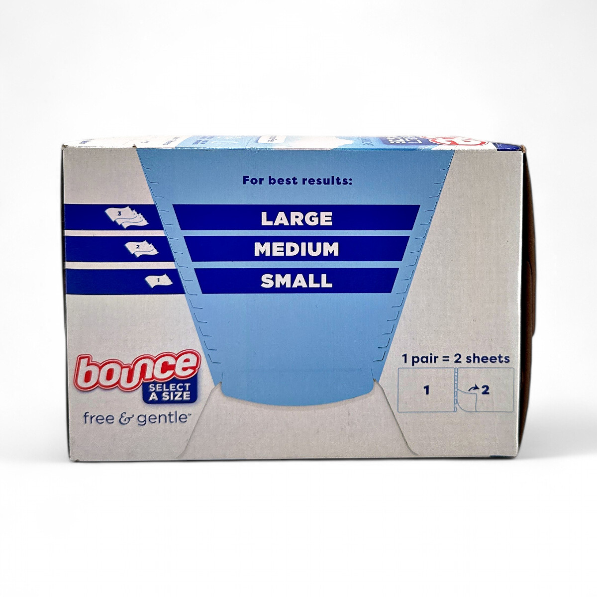 Bounce Select a Size Free + Gentle Dryer Sheets, Unscented – 400 Count