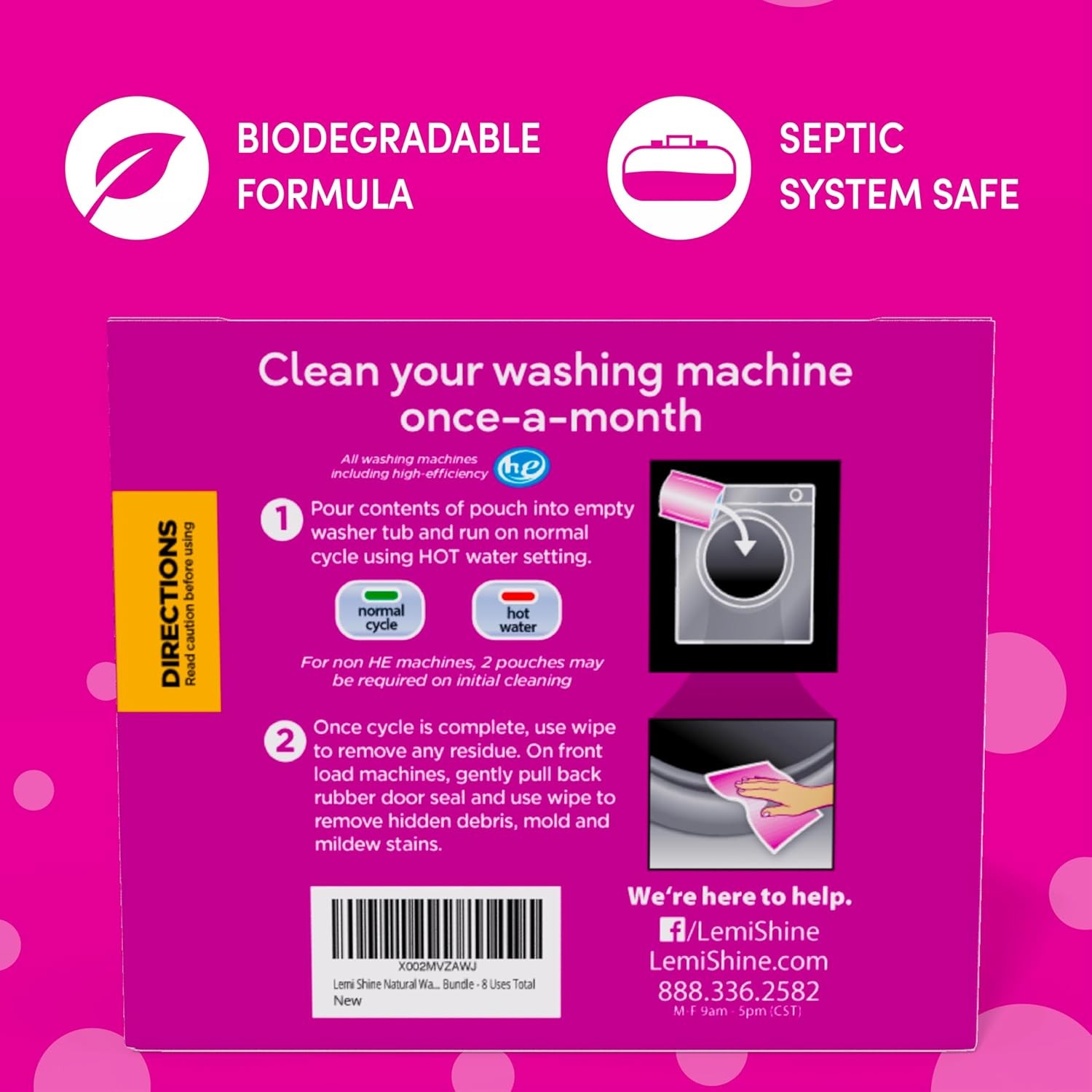 Washing Machine Cleaner – Hard Water Citric Acid Cleaning Powder – Includes Mach
