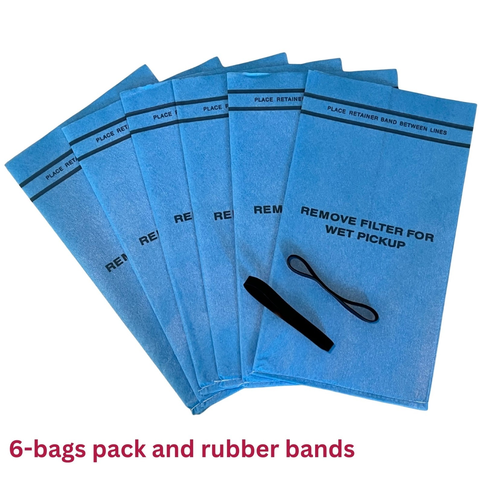 6 Wet Dry Filter Bags For 2.5-5 Gallon Vacuum Workshop ShopVac Stinger Craftsman