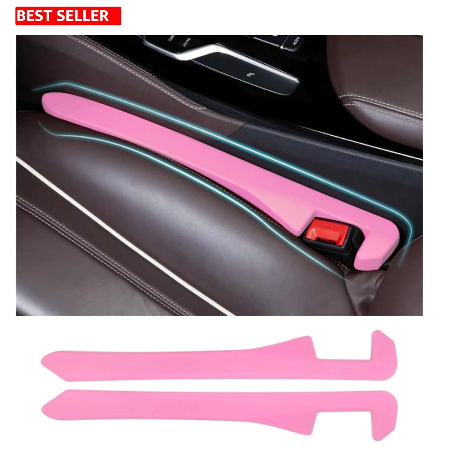 One-Piece Molded 2-Pack Car Gap Fillers – Perfect Fit for Seamless Interiors