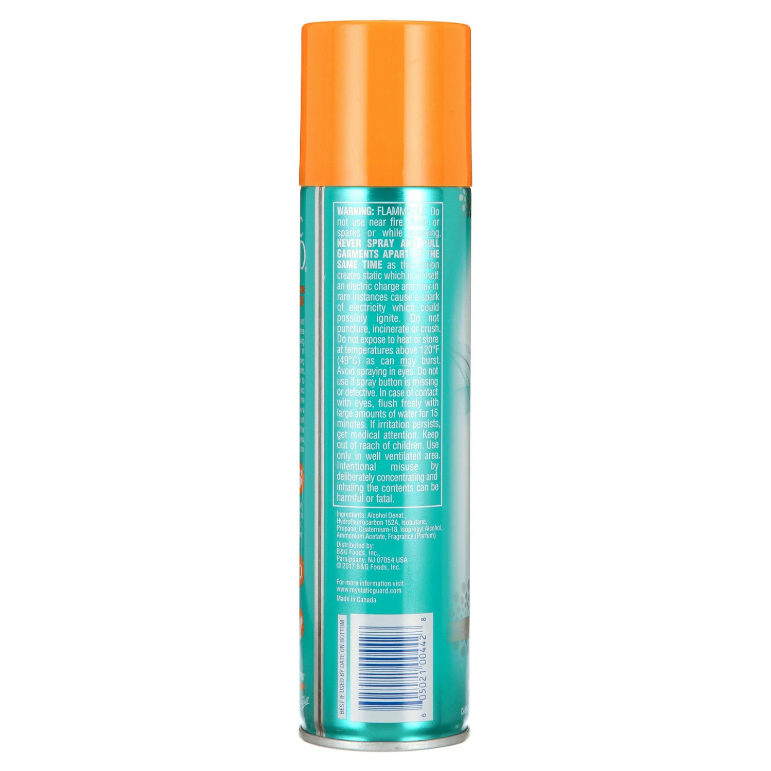 Static Guard Fresh Linen Scent Spray, Safe for All Fabric Types, 5.5 Oz (2 Pack)