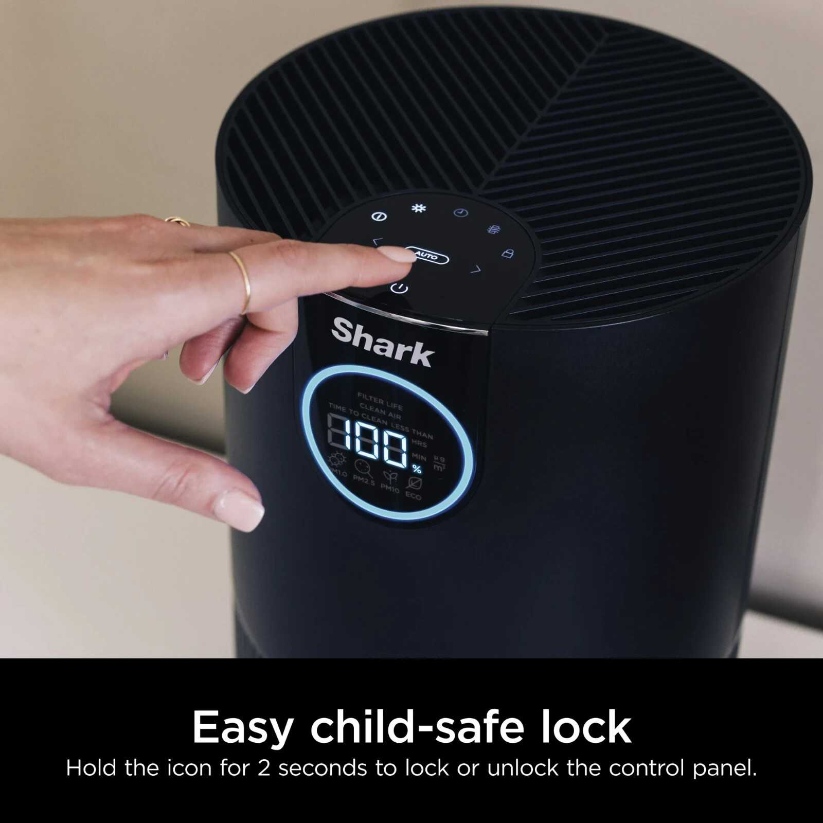 Shark HP100 Air Purifier MAX w/Nanoseal HEPA Cleansense IQ Cleans up to 500 Sq