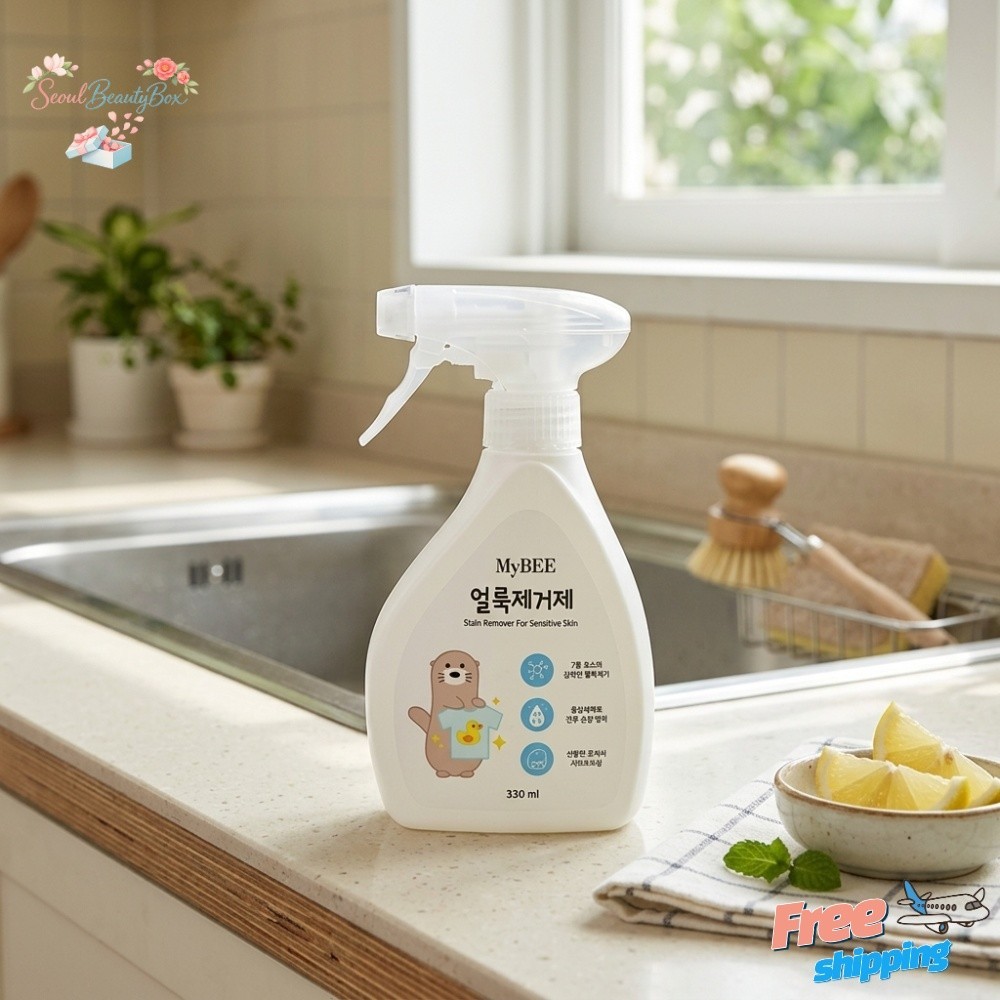 Mybee Baby Natural Enzyme Stain Remover Spray 330ml Phosphate-Free Korea