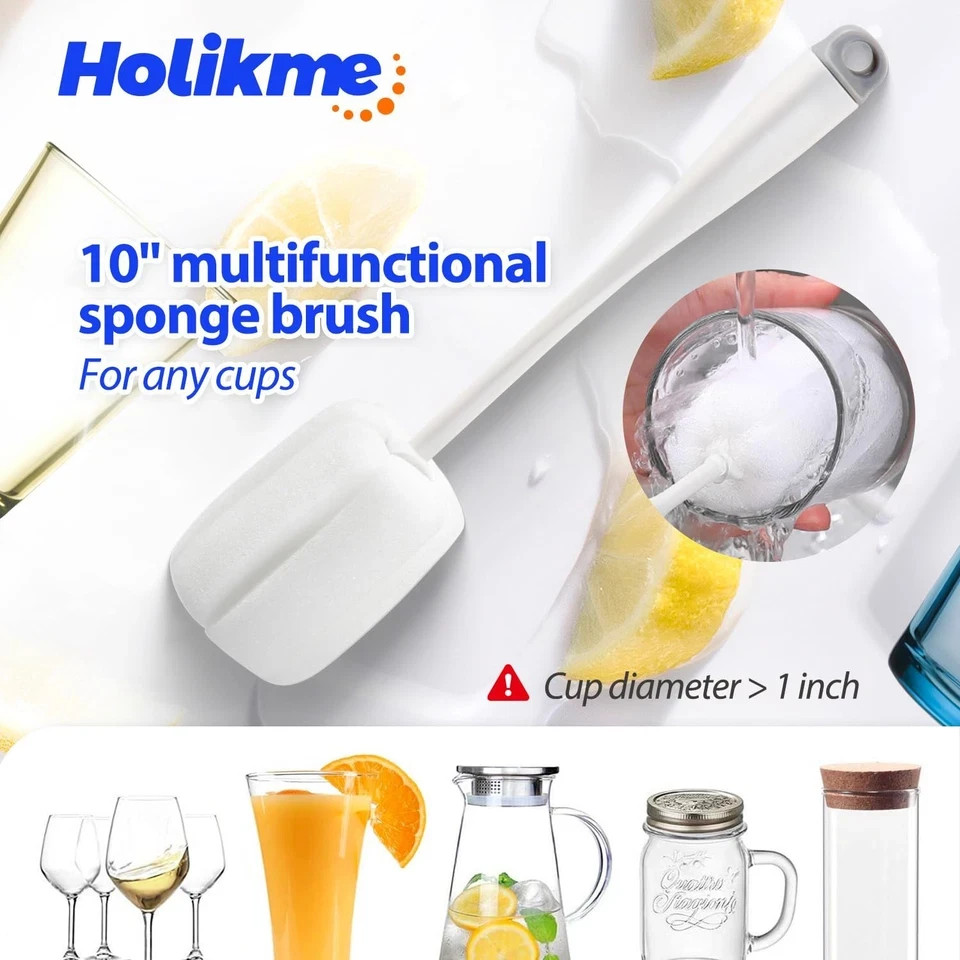 9PCS Bottle Brush Pipe Cleaning Kit Bong Brushes Water Bubbler Hose Tips Cleaner