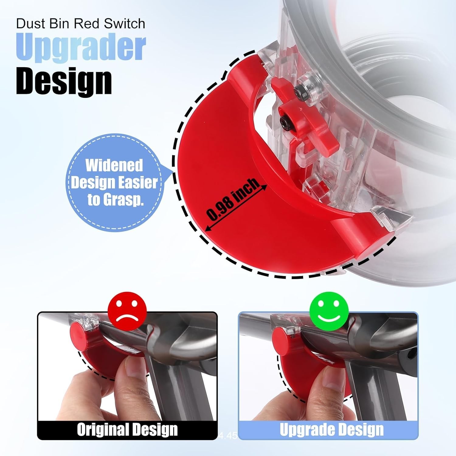 Upgraded Dust Bin+HEPA Filter for Dyson V10 Vacuum Cleaner Canister Large Bin