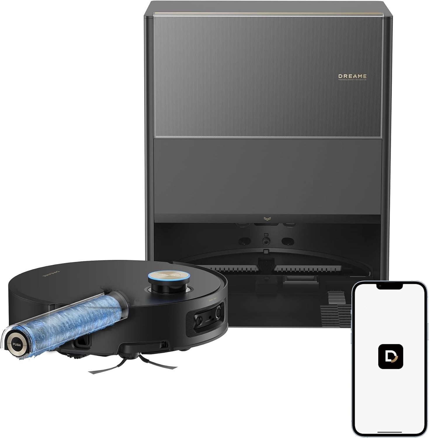 Dreame Aqua10 Ultra Roller Robot Vacuum and Mop BLACK