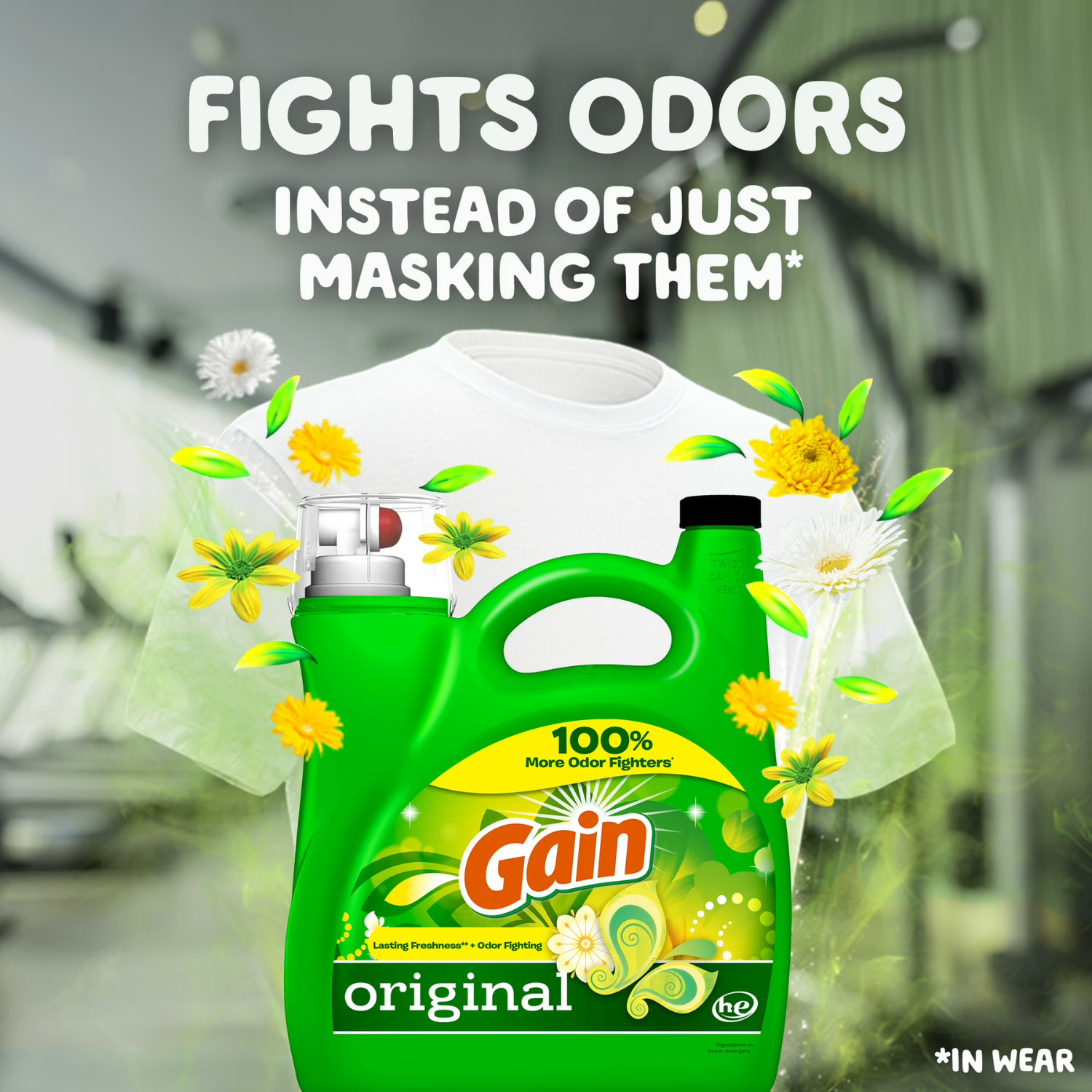 Gain Liquid Laundry Detergent Original Scent 194oz 134 Loads, 2 Pack