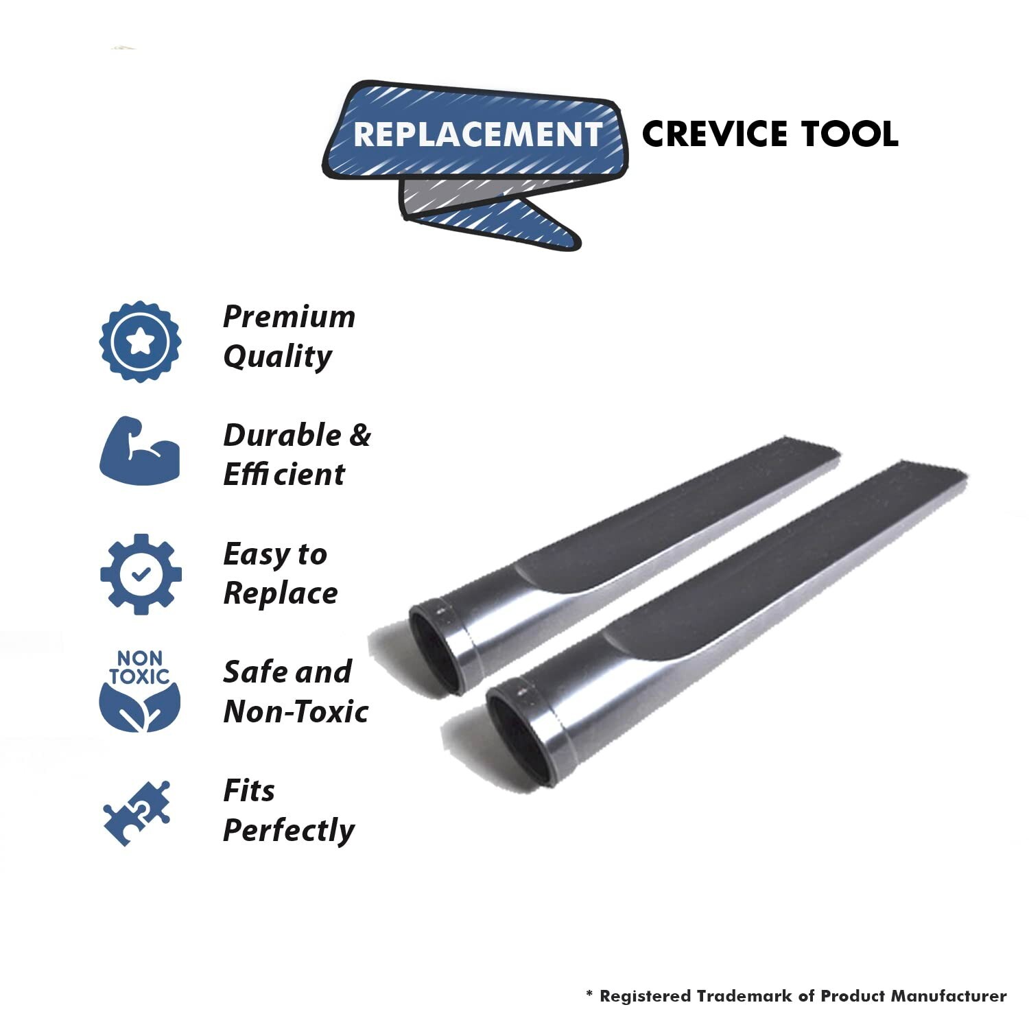 Fits For Fit All 1 1/4 Inch 32 MM Universal Crevice Tool 2PK # 32-1820-66