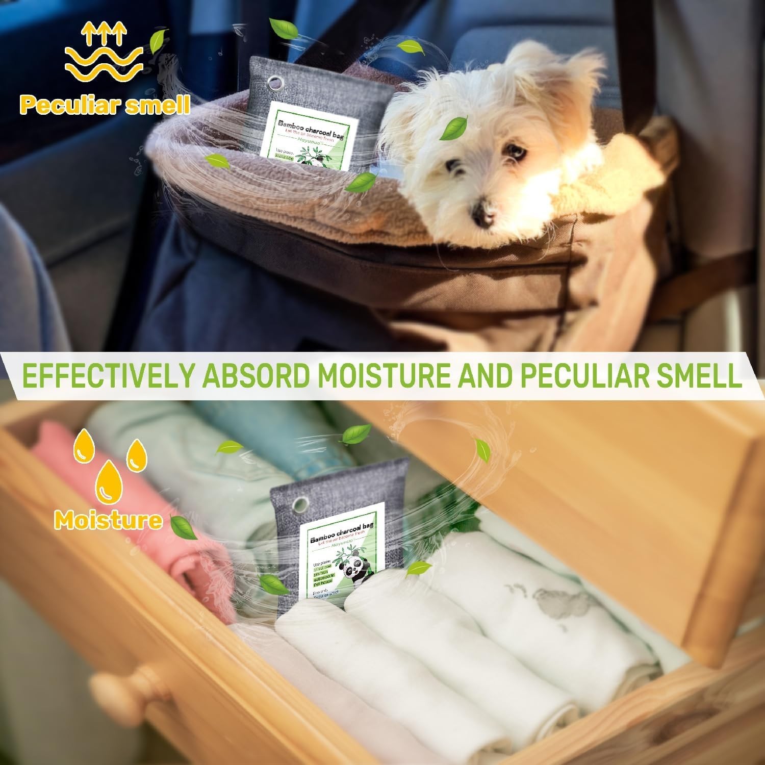 Activated Charcoal Odor Absorber for Strong Odor, Basement, Cars, Closets, Sh…