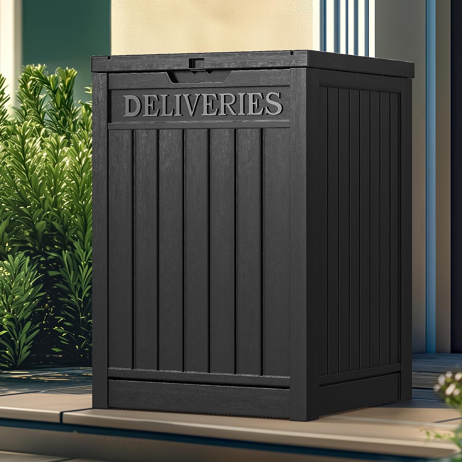 51 Gallon Resin Lockable Secure Large Package Delivery Shipping Box Container