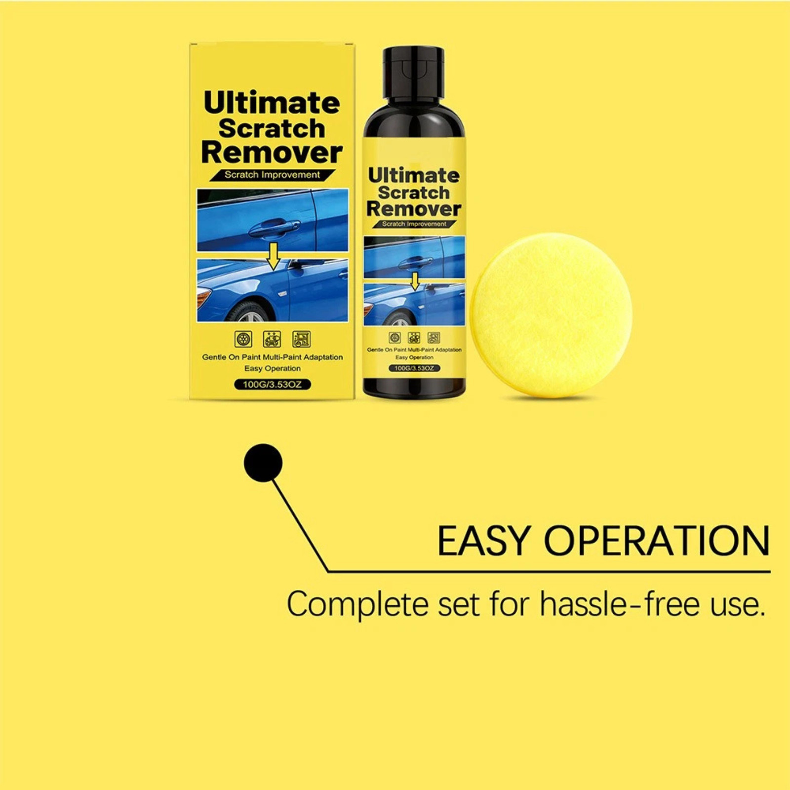 100g Car Scratch Remover Paste Auto Paint Polish Repair Kit for Light Scratches