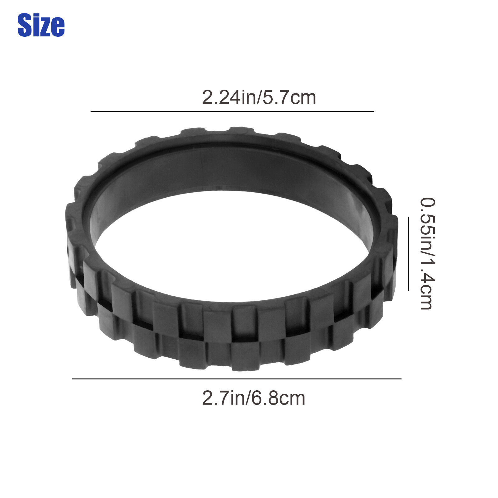 8 PCS Tires for IROBOT ROOMBA Wheels Series 500, 600, 700, 800, 900 i7 Anti-slip
