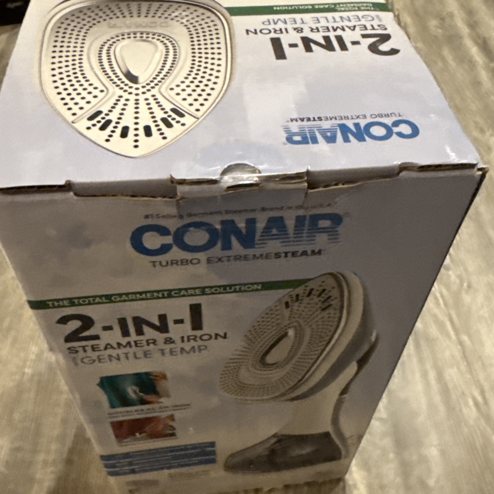 Conair Turbo Extreme Steam 2 in 1 Steamer & Iron With Gentle Temp White