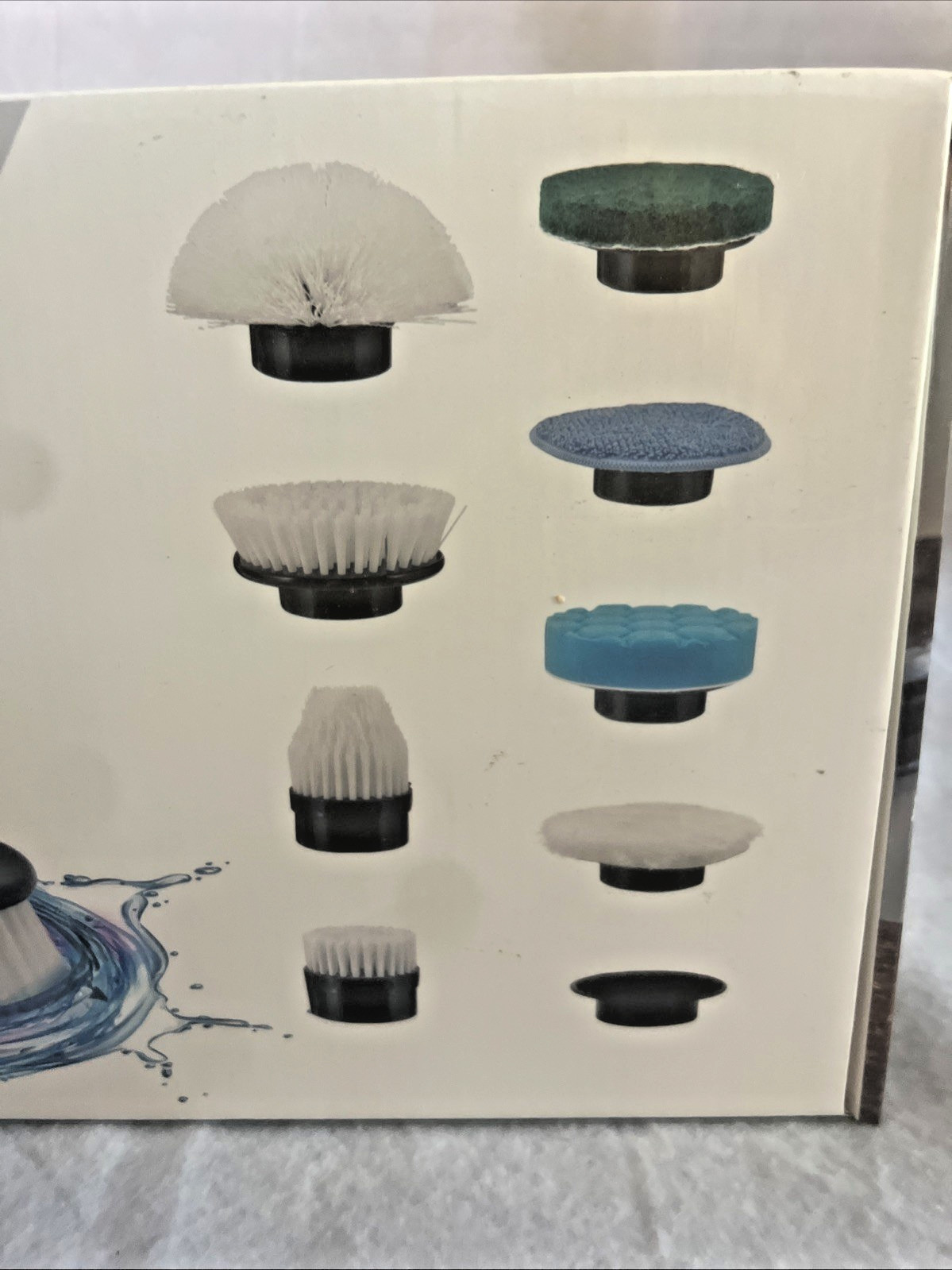 Eternal Living Dual Speed Cordless Cleaning Brush Spin Scrubber w/9 Attachments