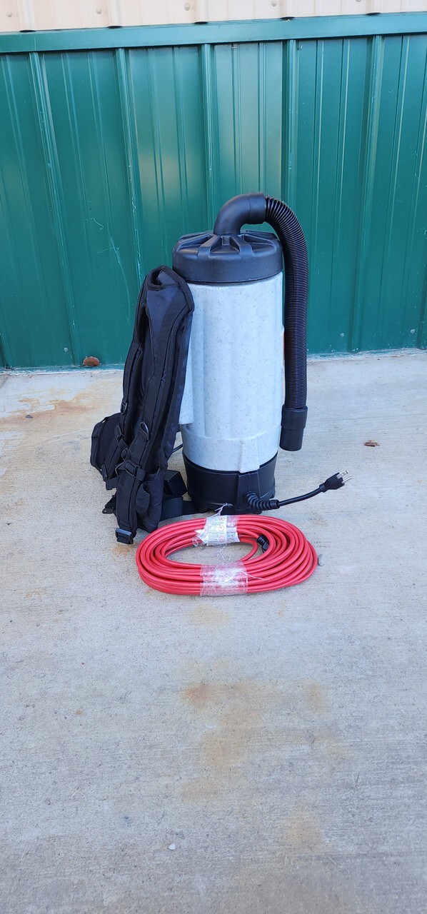 JaniSource Back Pack Vacuum 6.5 Quart, 115V, w/Tool Kit